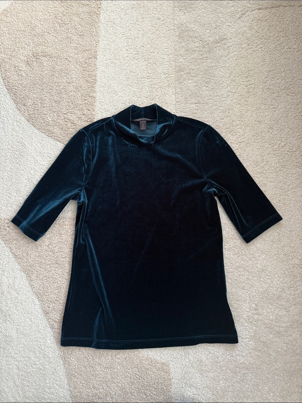 Banana Republic Velvet Top in Deep Teal